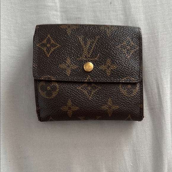 Louis Vuitton Accessories - Louis Vuitton Brown Monogram Elise Trifold Unisex Wallet